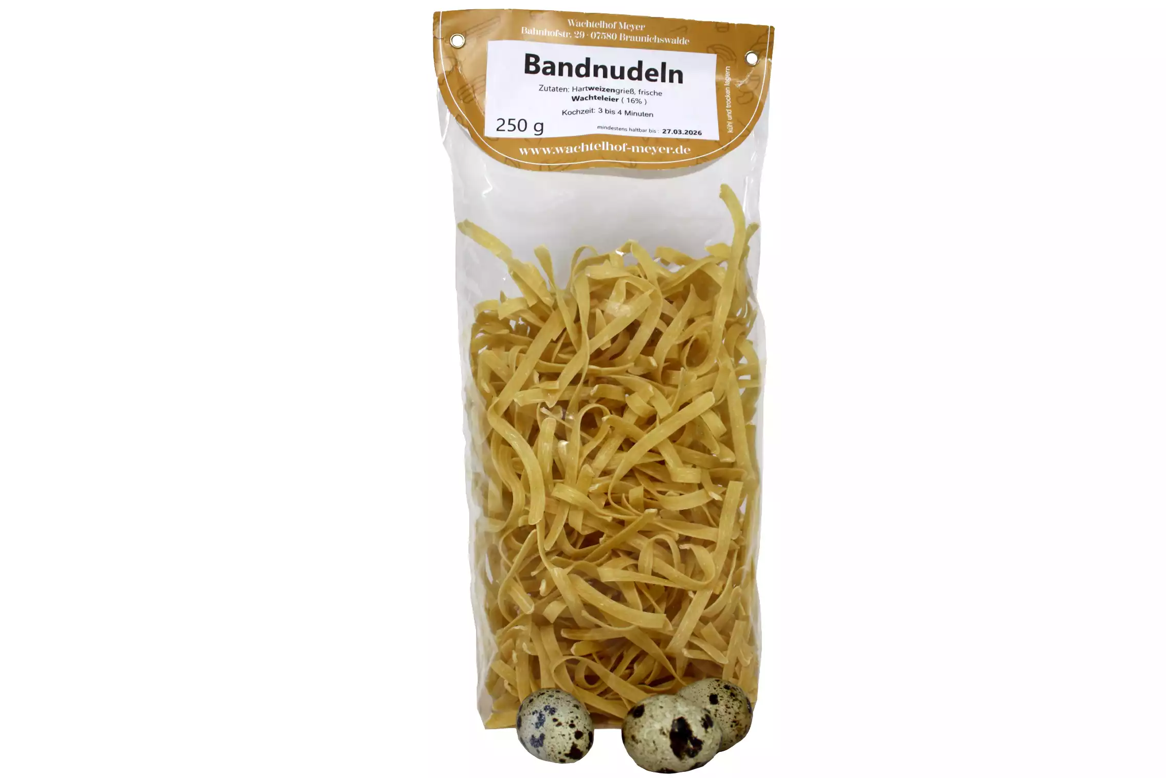 Meyer´s Wachtelei Bandnudeln 250 g