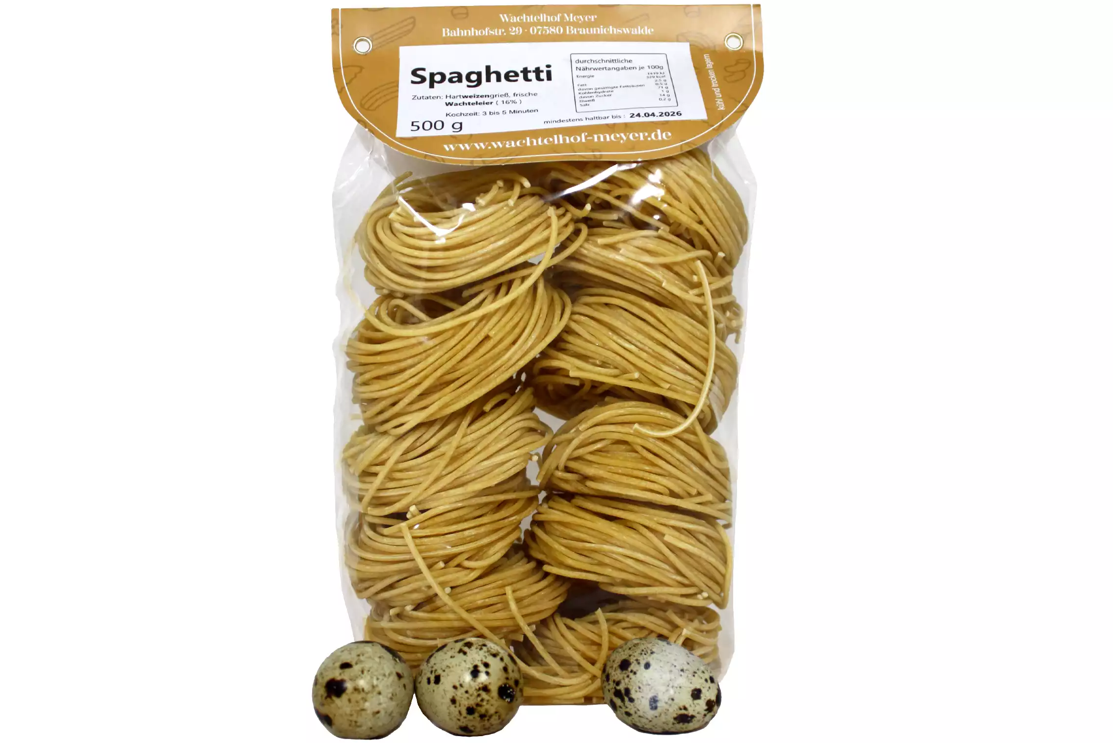 Meyer´s Wachtelei Spaghetti